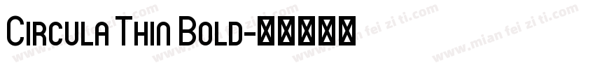 Circula Thin Bold字体转换